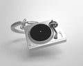 Keyring Silver Turntable
