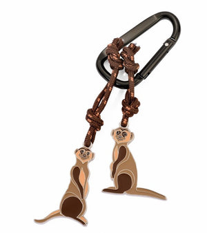 Porte-clés Mousqueton « EDDIE & MANNI » – Suricates