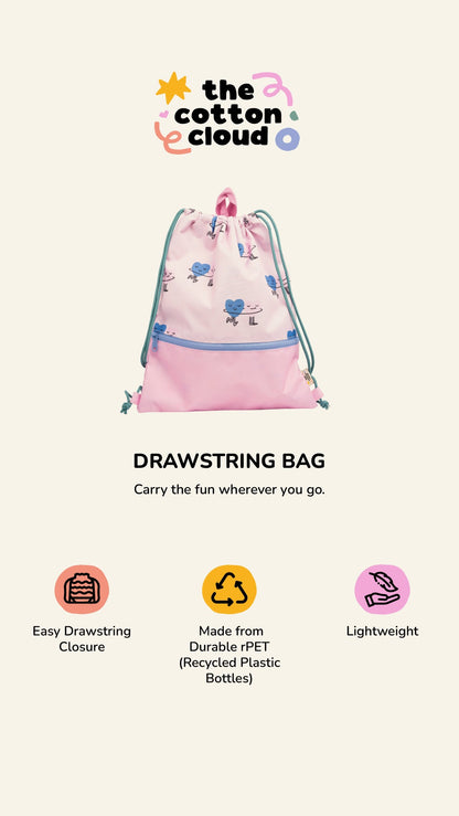 DANCING HEARTS Drawstring Bag