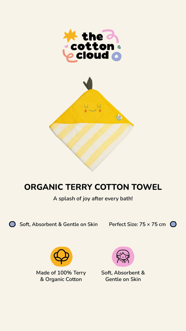 Lola Lemon Hooded Towel