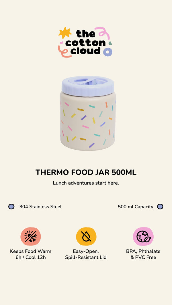 Thermolebensmittelbehälter aus Edelstahl CONFETTI 500ml