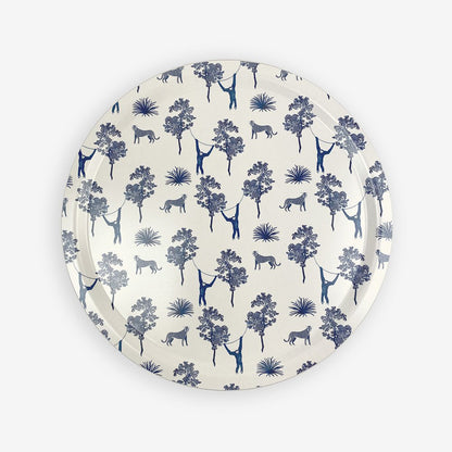 Blue jungle - Round tray