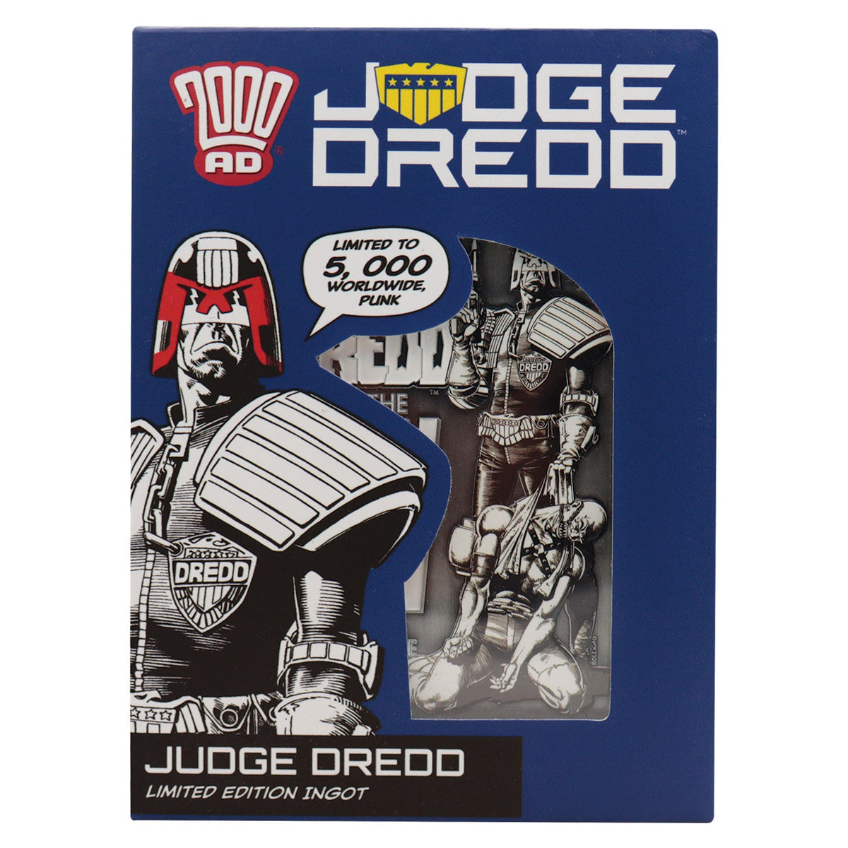 Ingot collector 2000 AD - Judge Dredd Comic Book Cover