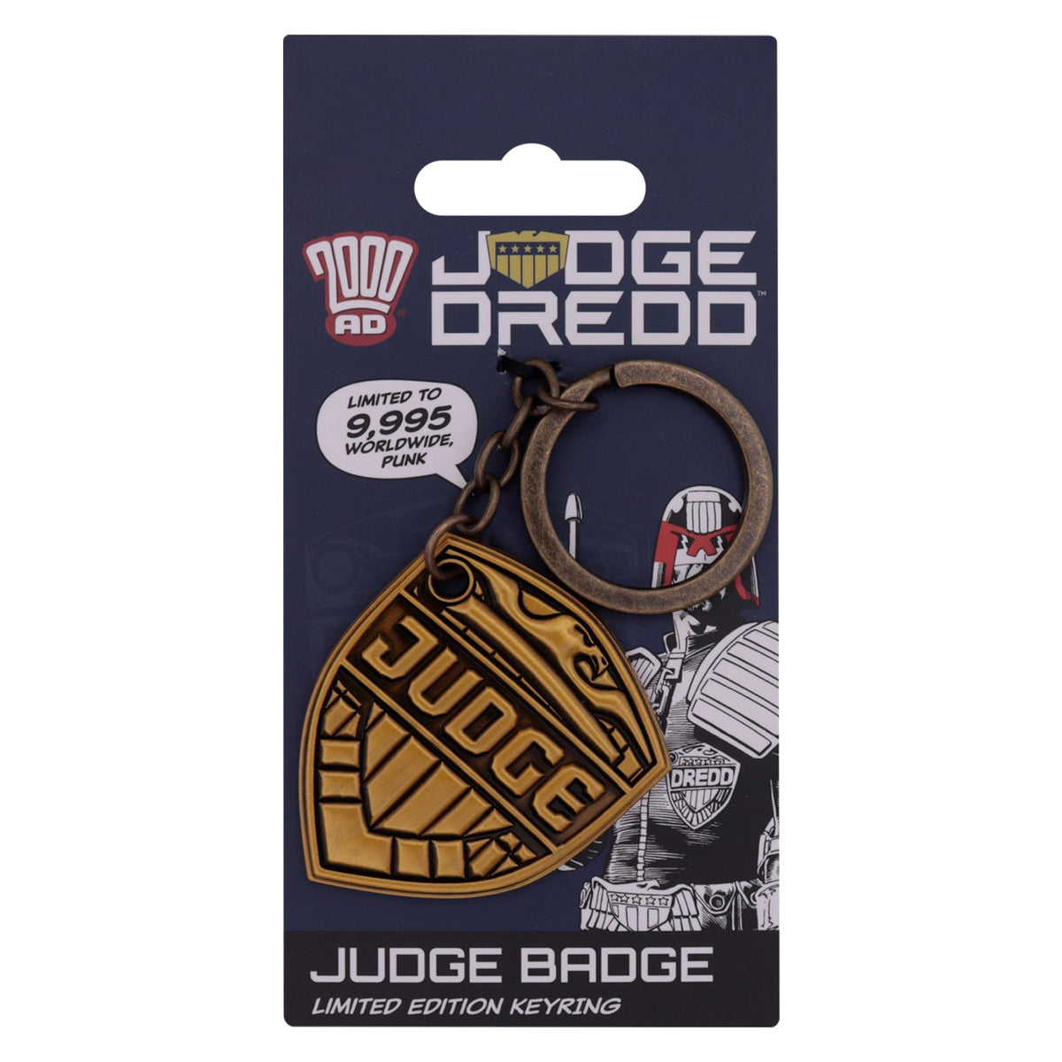 2000 AD - Judge Dredd Badge Keychain