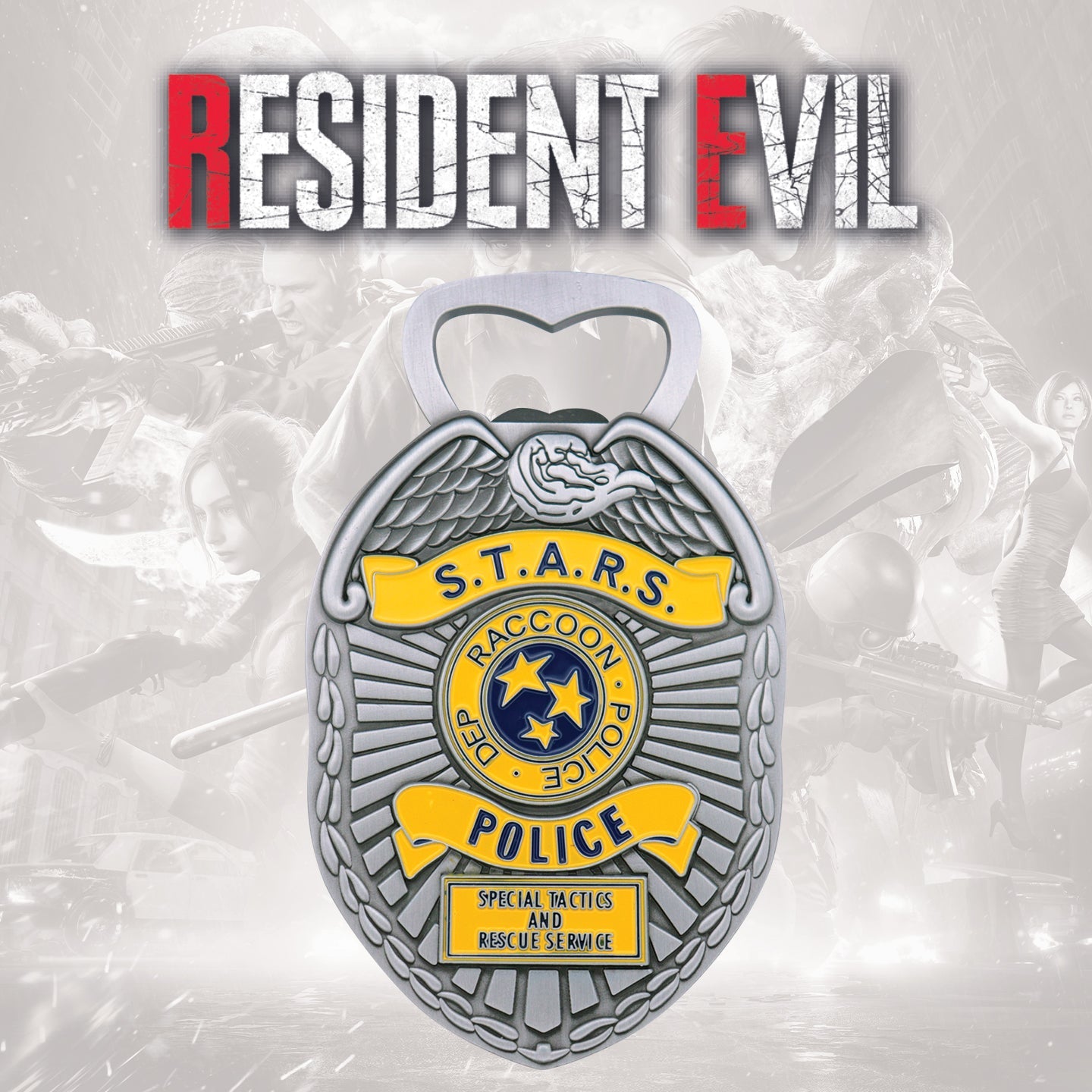 Resident Evil STARS Police Badge Bottle Opener