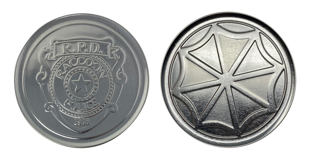 Set de 4 sous-verres métal embossés Resident Evil
