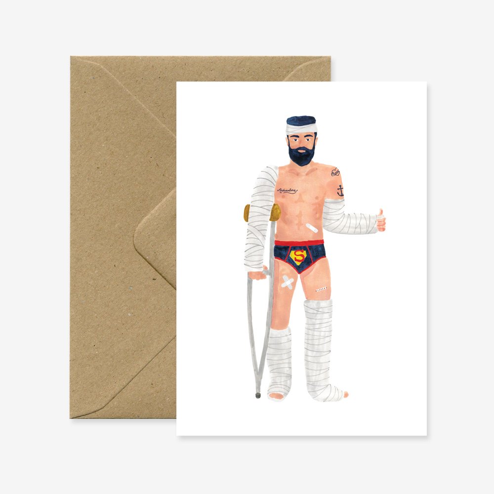 Superhero - Greetings Card