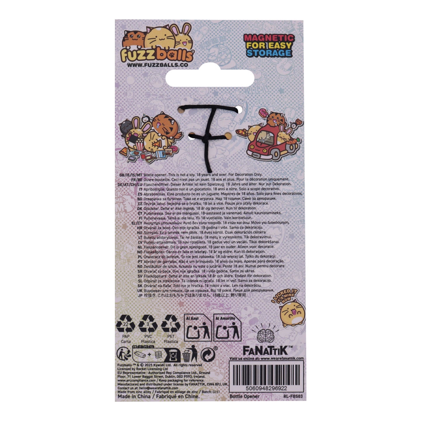 Décapsuleur Fuzzballs - Whisky