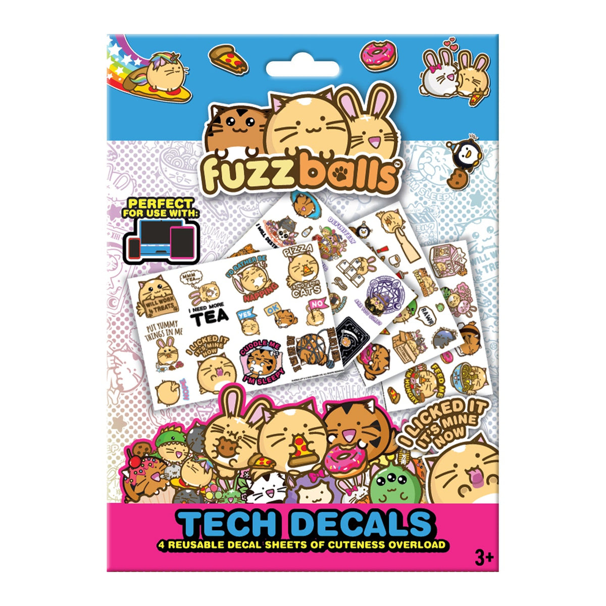 Fuzzballs Tech Stickers - Set of