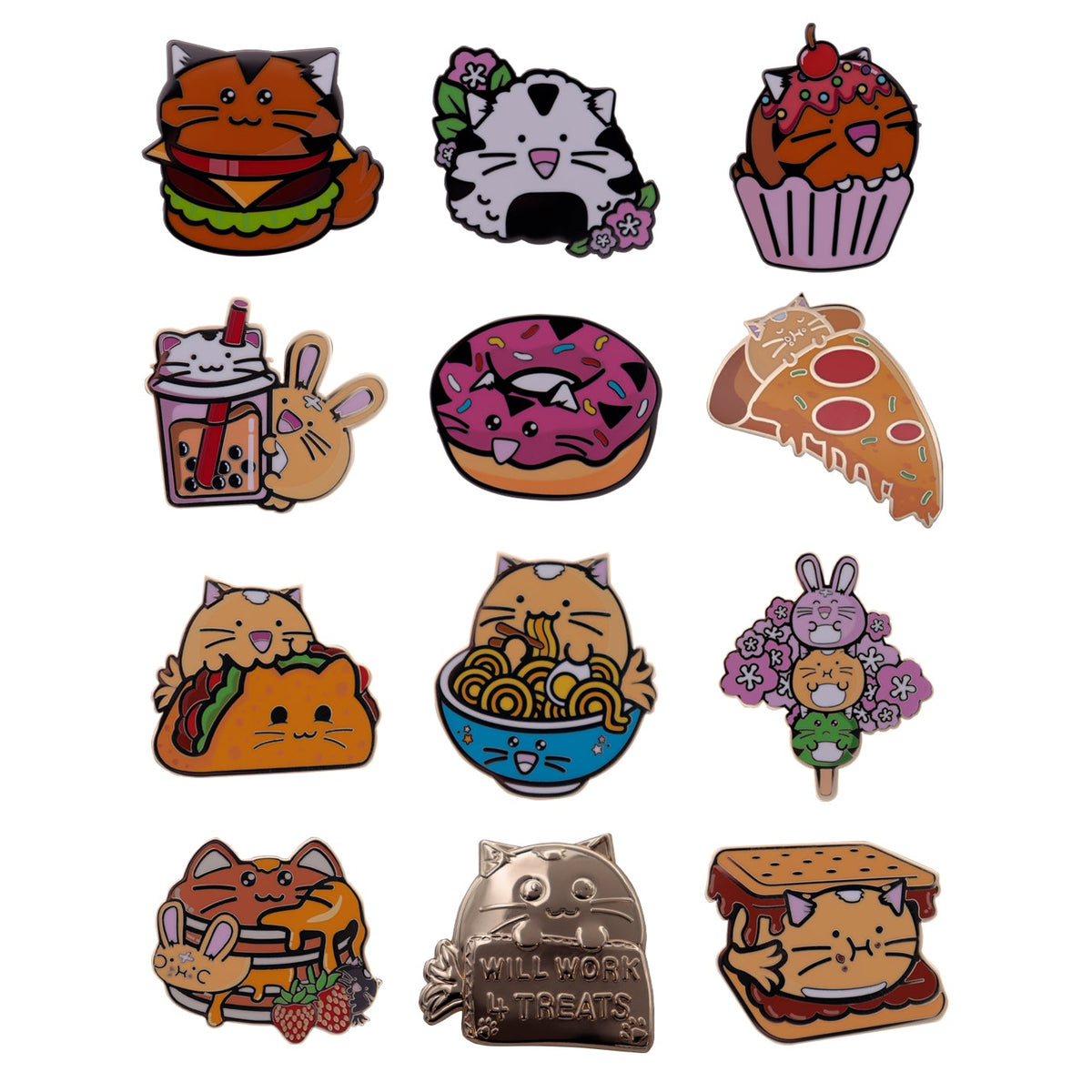 Display of 12 Fuzzballs blind boxes - Mystery