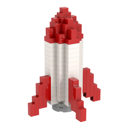BRIXIES Postcard Rocket