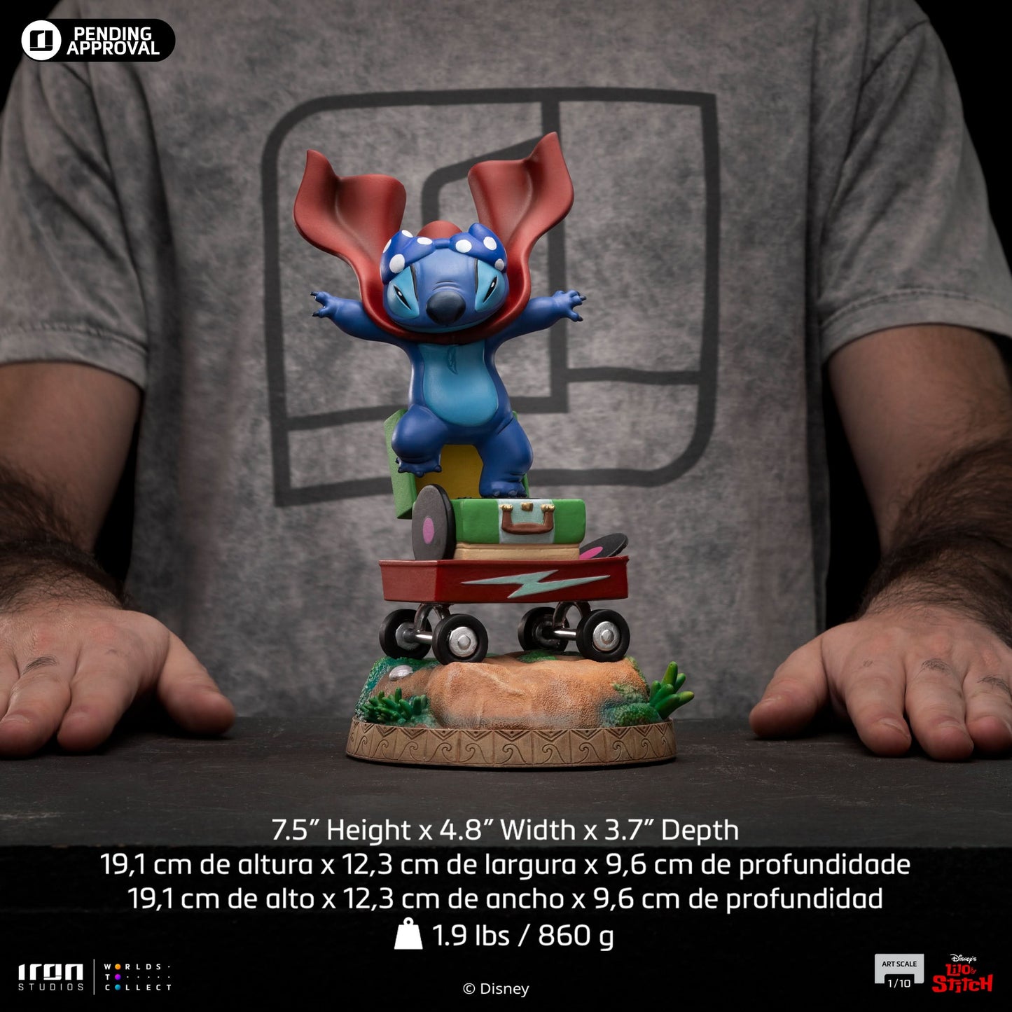 Stitch Laundry Statue - Disney Classics - Art Scale 1/10 - Iron Studios