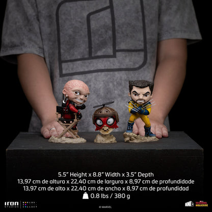 Deadpool, Wolverine, and Headpool (Unmasked) Statue - Deadpool & Wolverine - Minico - Iron Studios