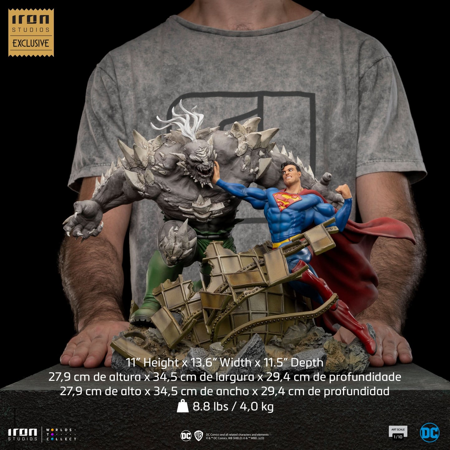 Statue Superman vs Doomsday - DC Comics - Art Scale 1/10 - Justice League