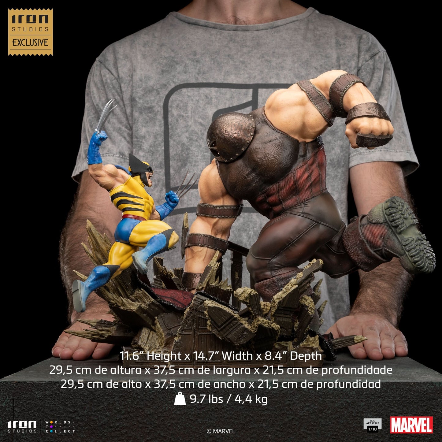 Wolverine vs Juggernaut Statue - X-Men - Art Scale 1/10 - Iron Studios