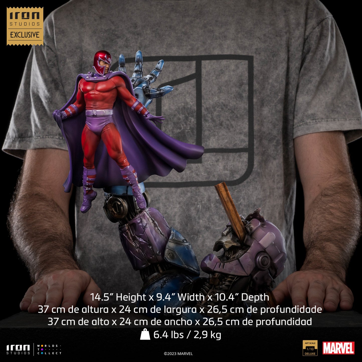 Magneto vs Sentinel Statue (2023 Event Exclusive) - X-Men - Art Scale 1/10 - Iron Studios