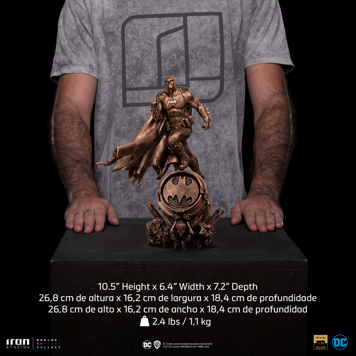 Batman Deluxe Statue (Bronze Version) - DC Comics - Art Scale 1/10 - Iron Studios