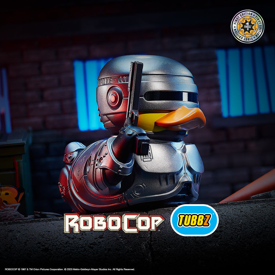 Canard RoboCop TUBBZ | Numskull Official Robocop TUBBZ Cosplay Duck Collectable