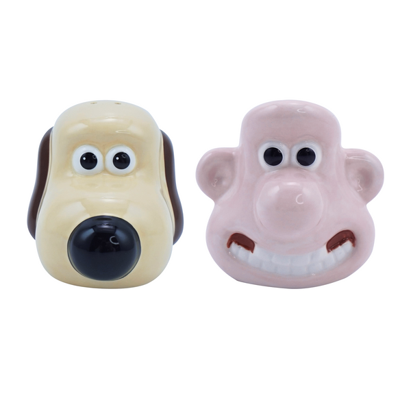 Wallace & Gromit Ceramic Salt and Pepper Shakers