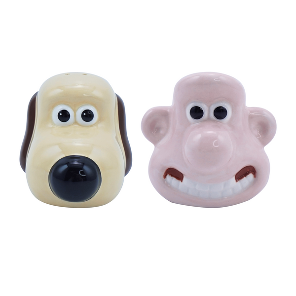 Wallace & Gromit Ceramic Salt and Pepper Shakers