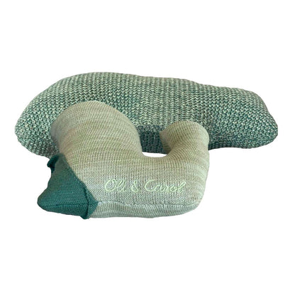 Knitted cushion Brucy the Broccoli
