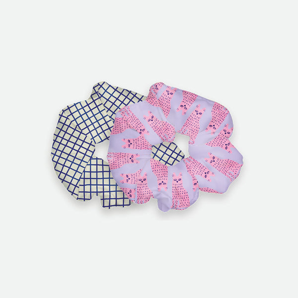 Happy Cat - Scrunchie Duo