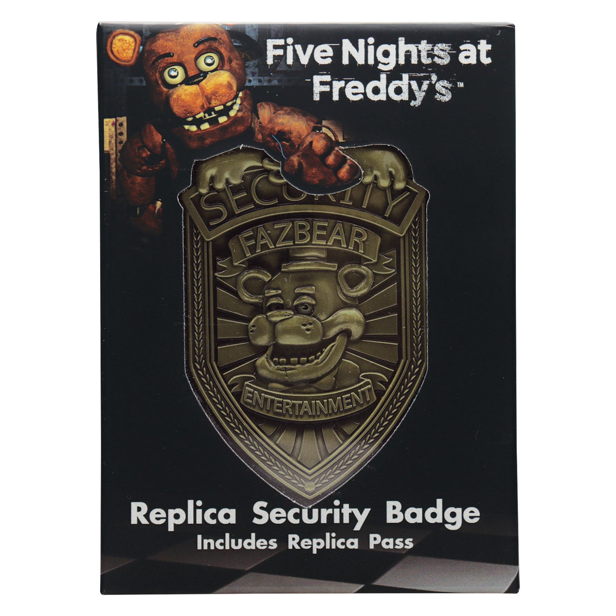 Five Nights at Freddy’s Collector’s Replica - Security Badge – Antique Brass Edition
