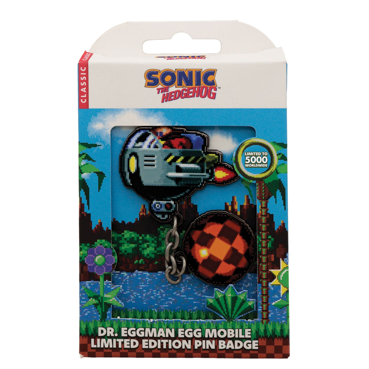 Sonic Pin - Dr. Eggman Egg Mobile Chained