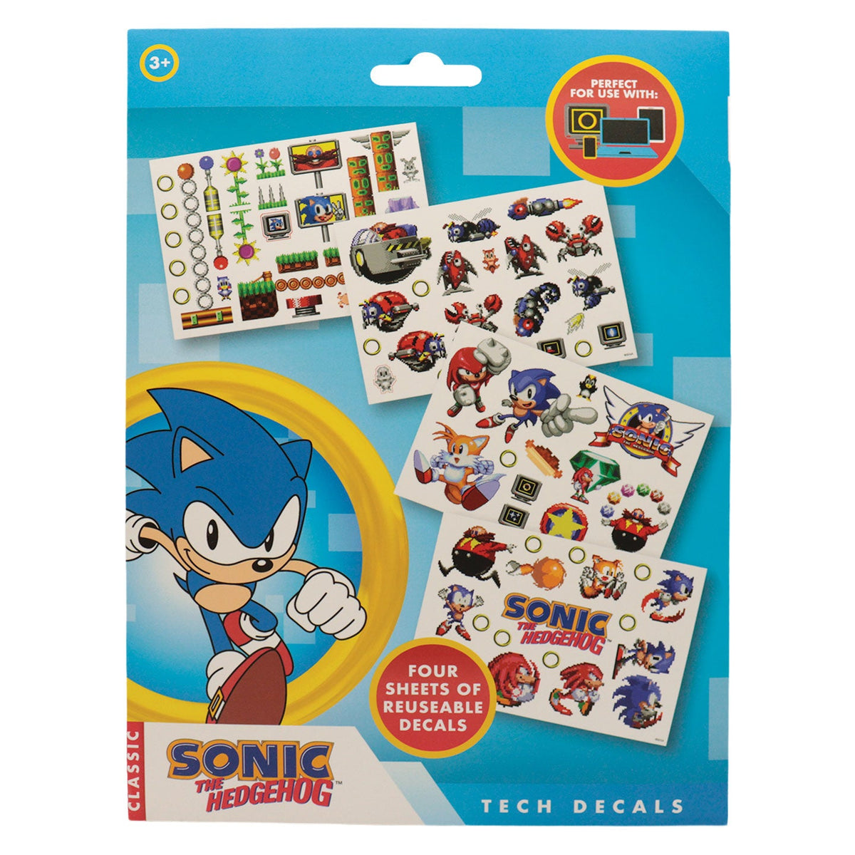 Stickers tech Sonic - Retro