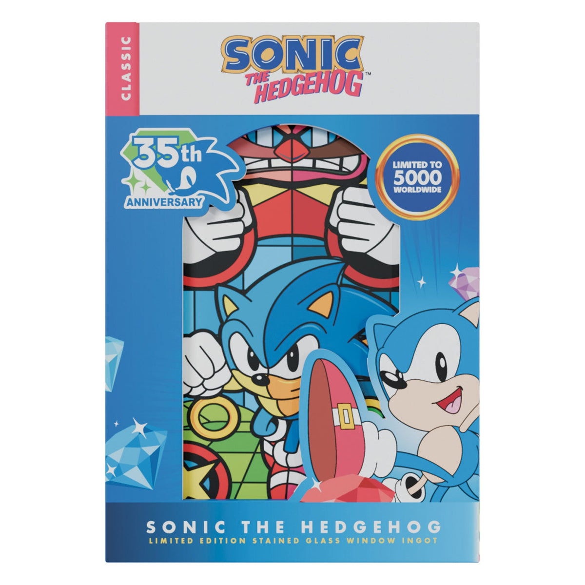 Sonic Collector's Ingot - Stained Glass Window Style