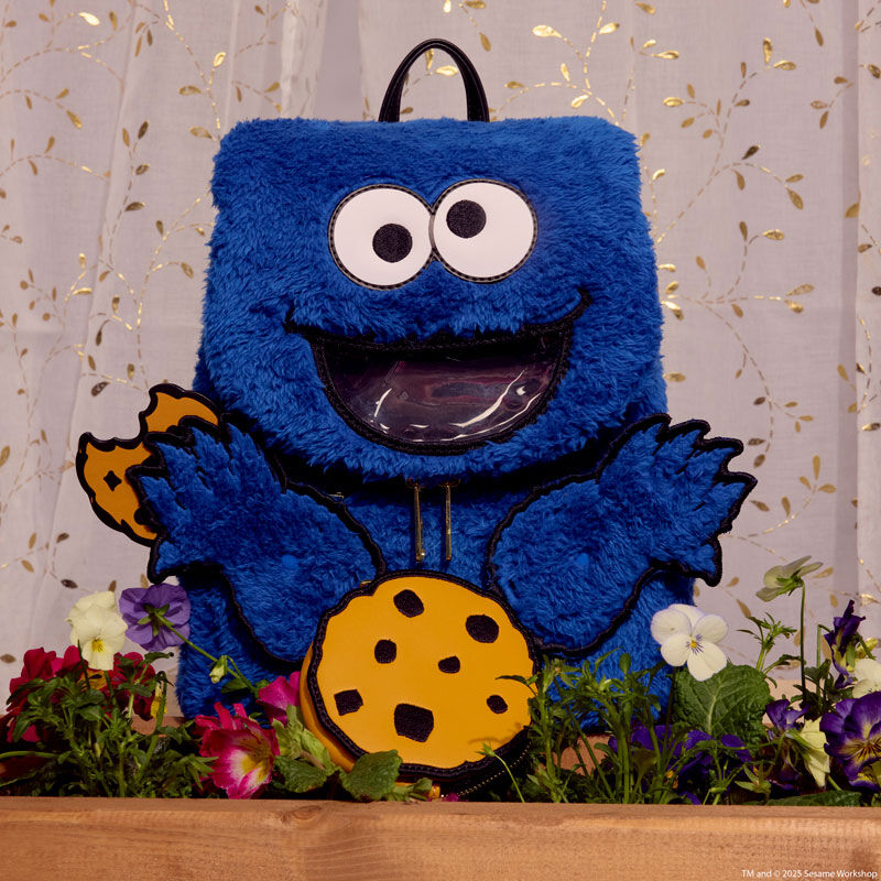 Sesame Street Cookie Monster Mini Plush Backpack with Coin Purse