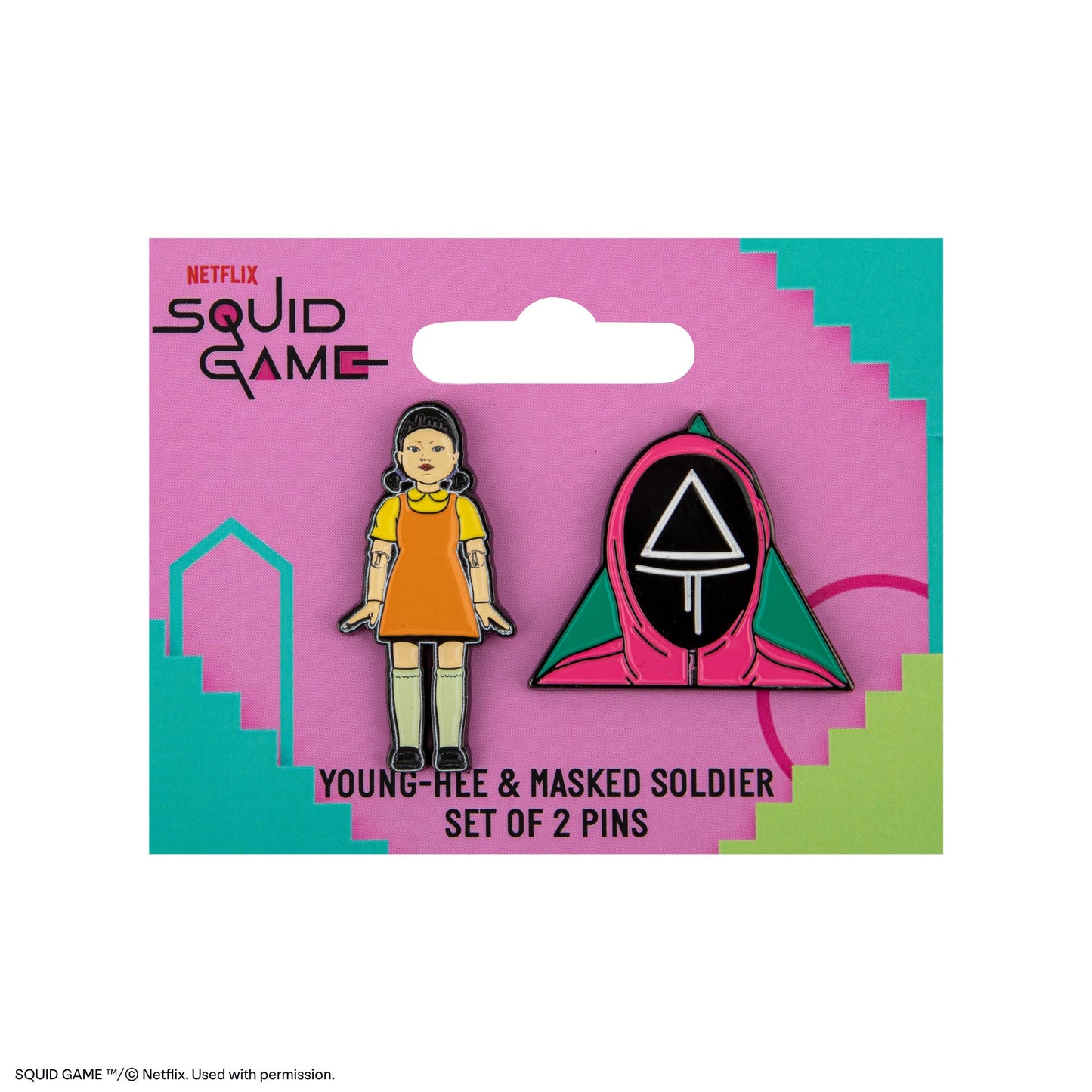 Set of 2 Squid Game Young-Hee and Soldier Pins