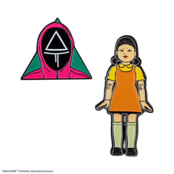Set of 2 Squid Game Young-Hee and Soldier Pins