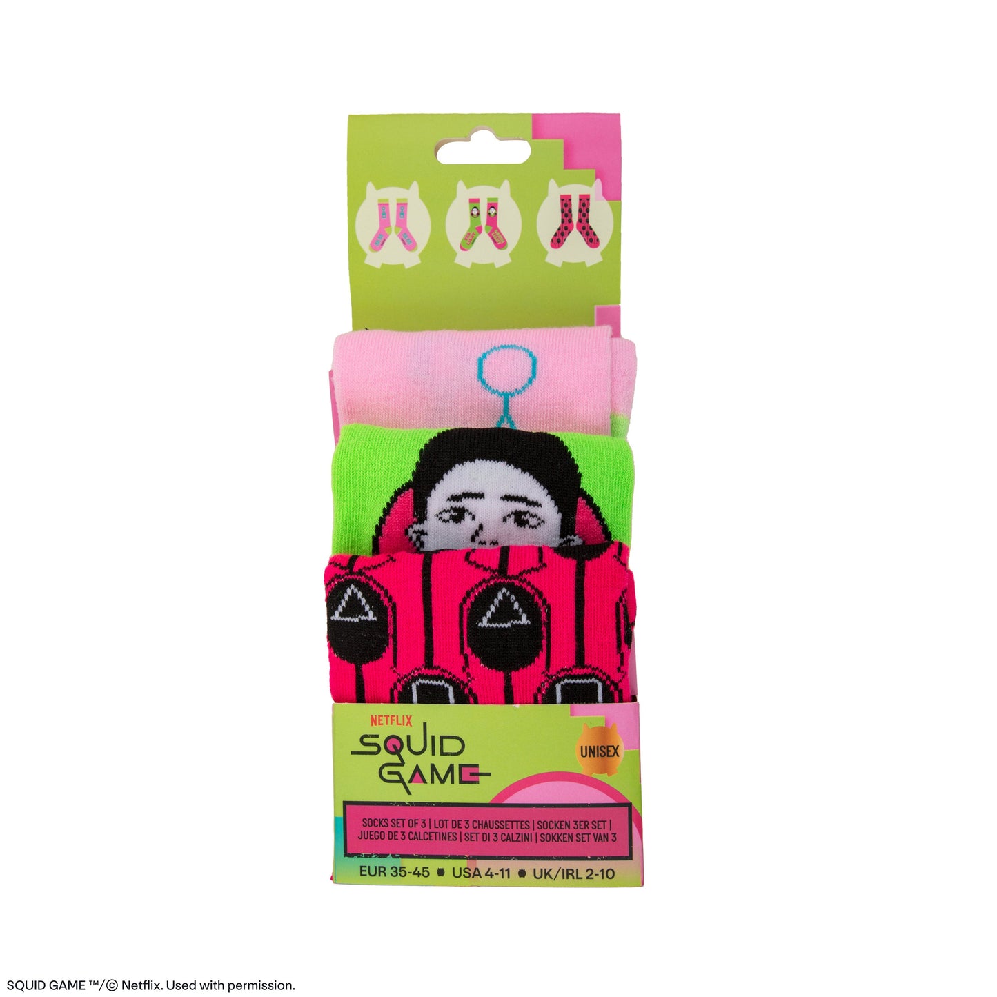 Squid Game 3-Pack of Socks