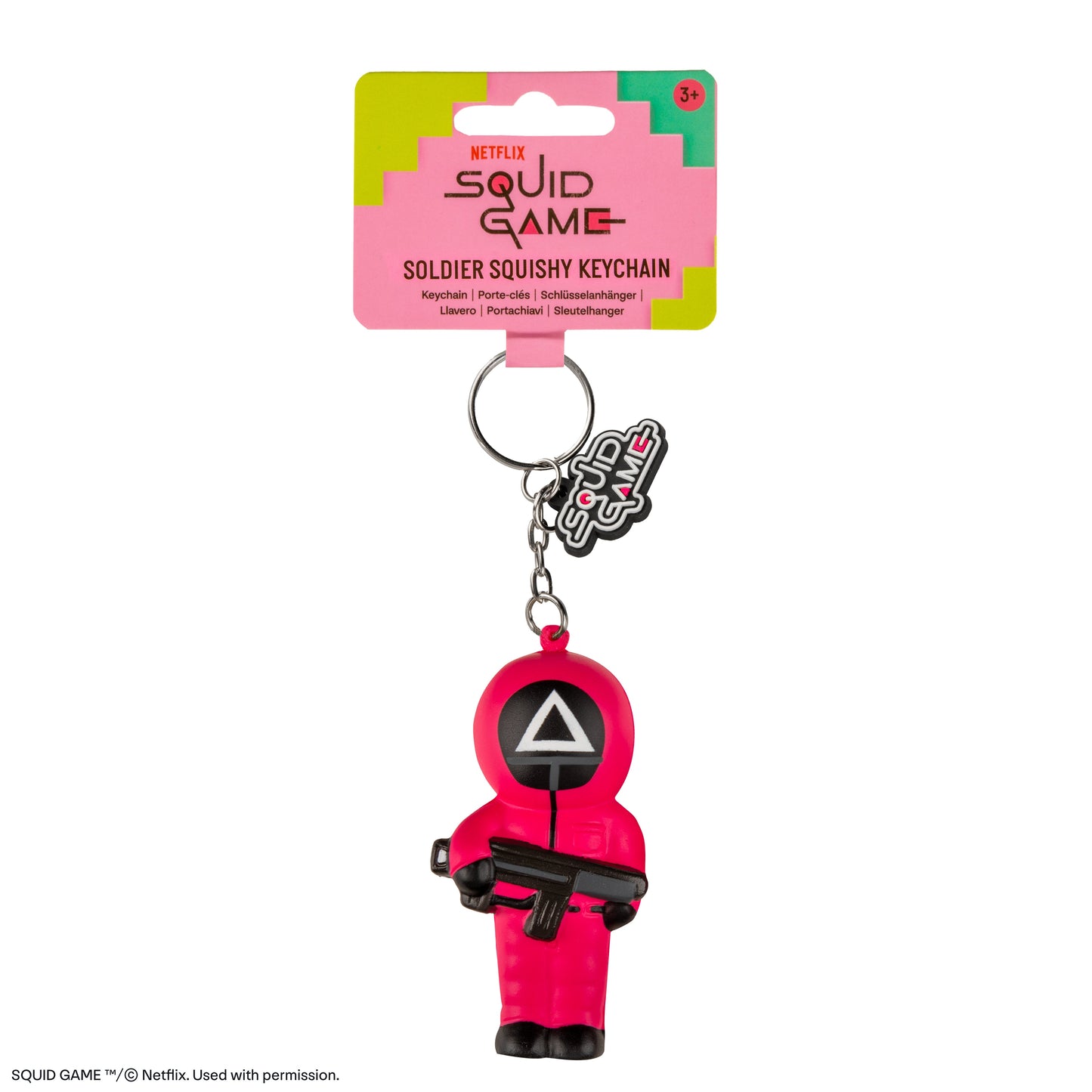 Triangle Soldier Squishy Keychain