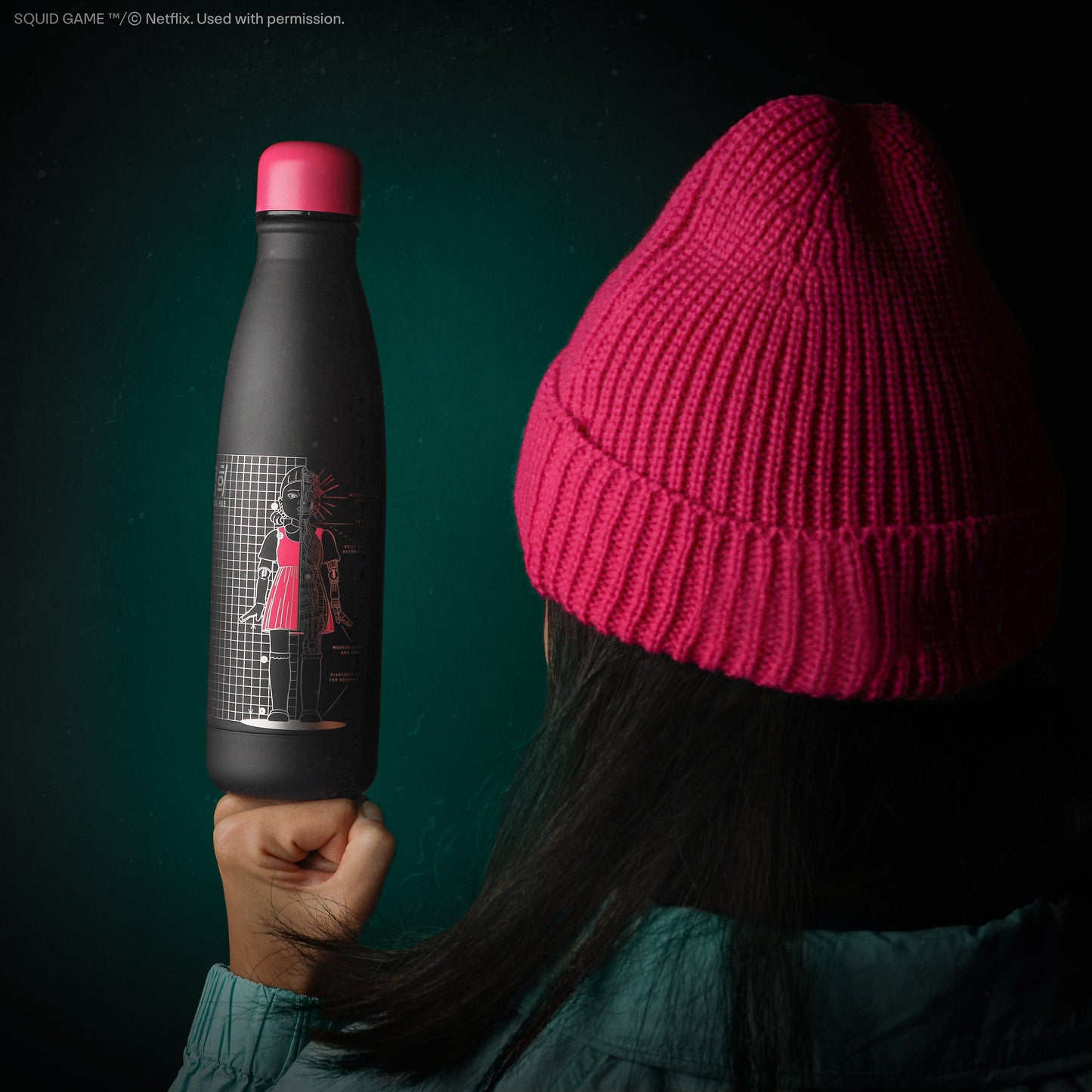Young-Hee Black Insulated Water Bottle