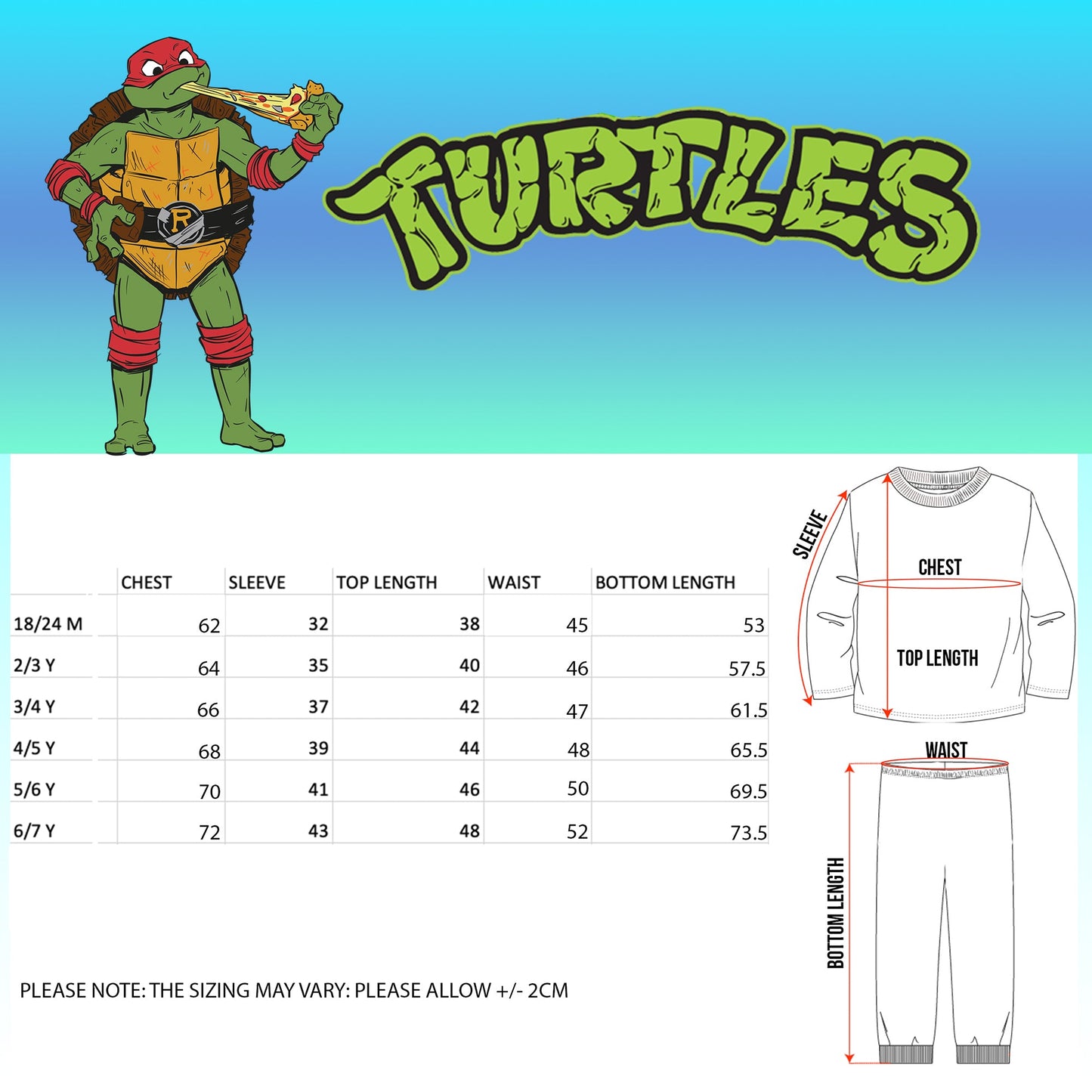Pyjama – Ninja Turtles