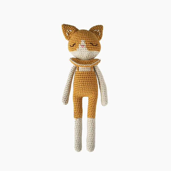 Ocher cat blanket