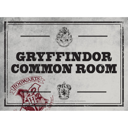 Plaque décorative en métal A5 Harry Potter - Salle commune