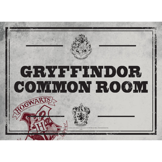 Harry Potter Common Room A5 Decorative Metal Plaque