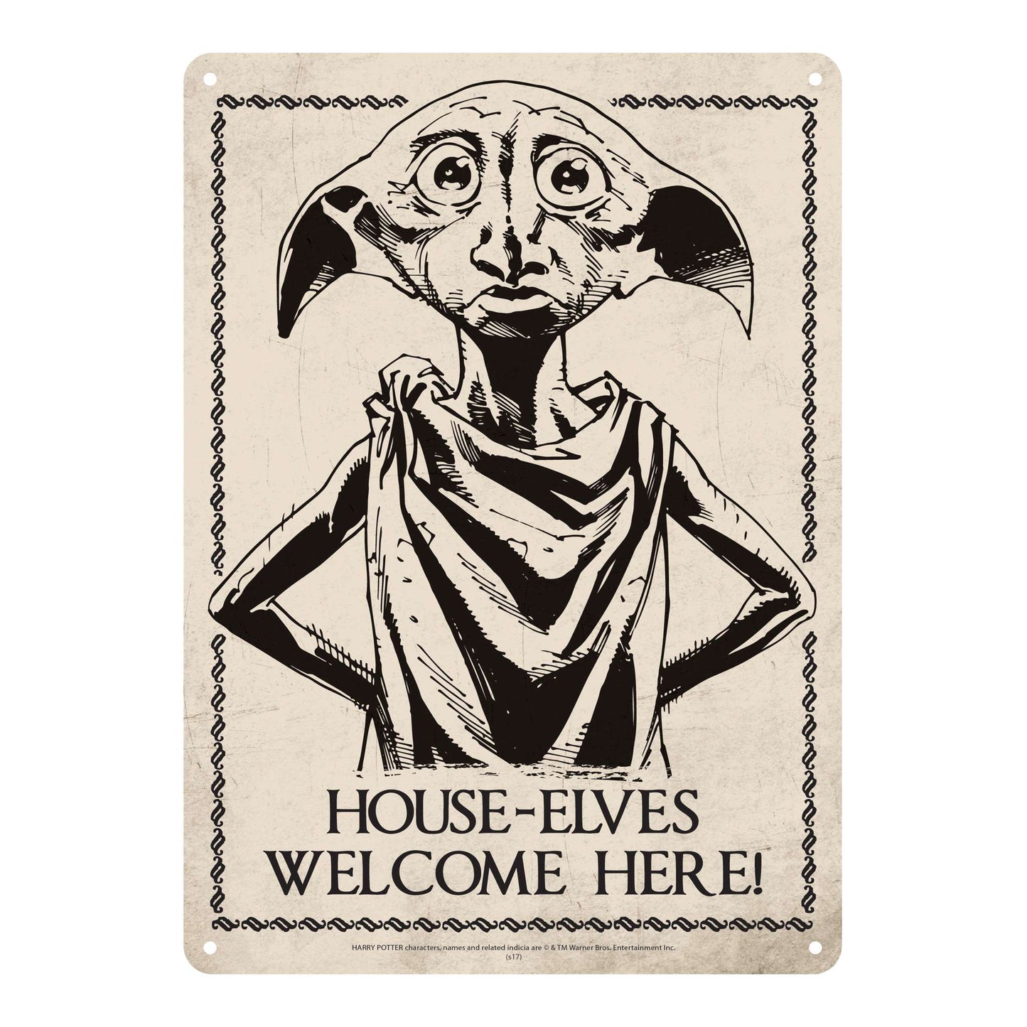 Plaque décorative en métal Harry Potter - Dobby
