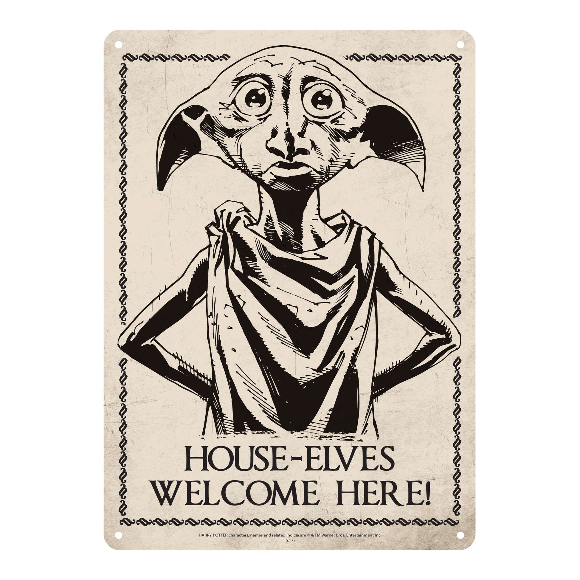 Plaque décorative en métal Harry Potter - Dobby
