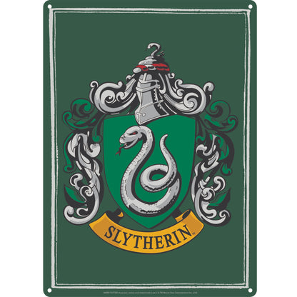 Plaque décorative en métal Harry Potter - A5 Serpentard