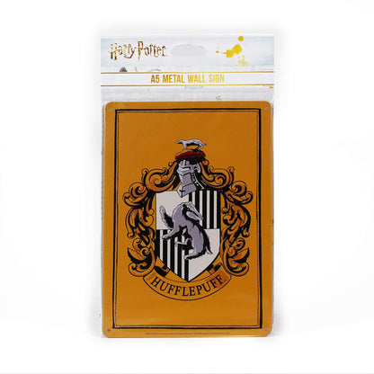 Plaque décorative en métal Harry Potter - A5 Poufsouffle