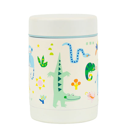 Pot alimentaire isotherme en inox - Jungle – vue 3 – A Little Lovely Company