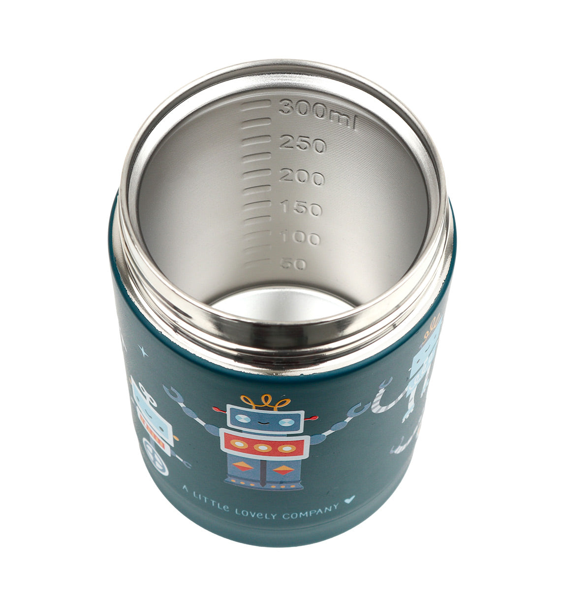 Pot alimentaire isotherme en inox - Robots – vue 5 – A Little Lovely Company