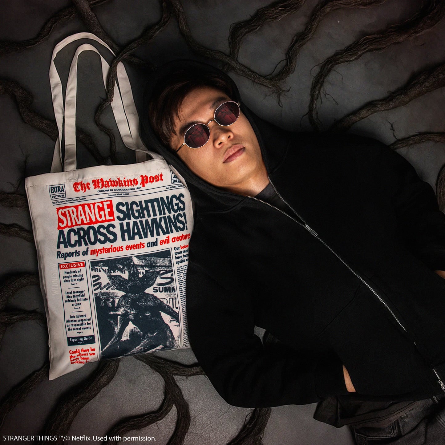 Hawkins Upside Down Tote Bag