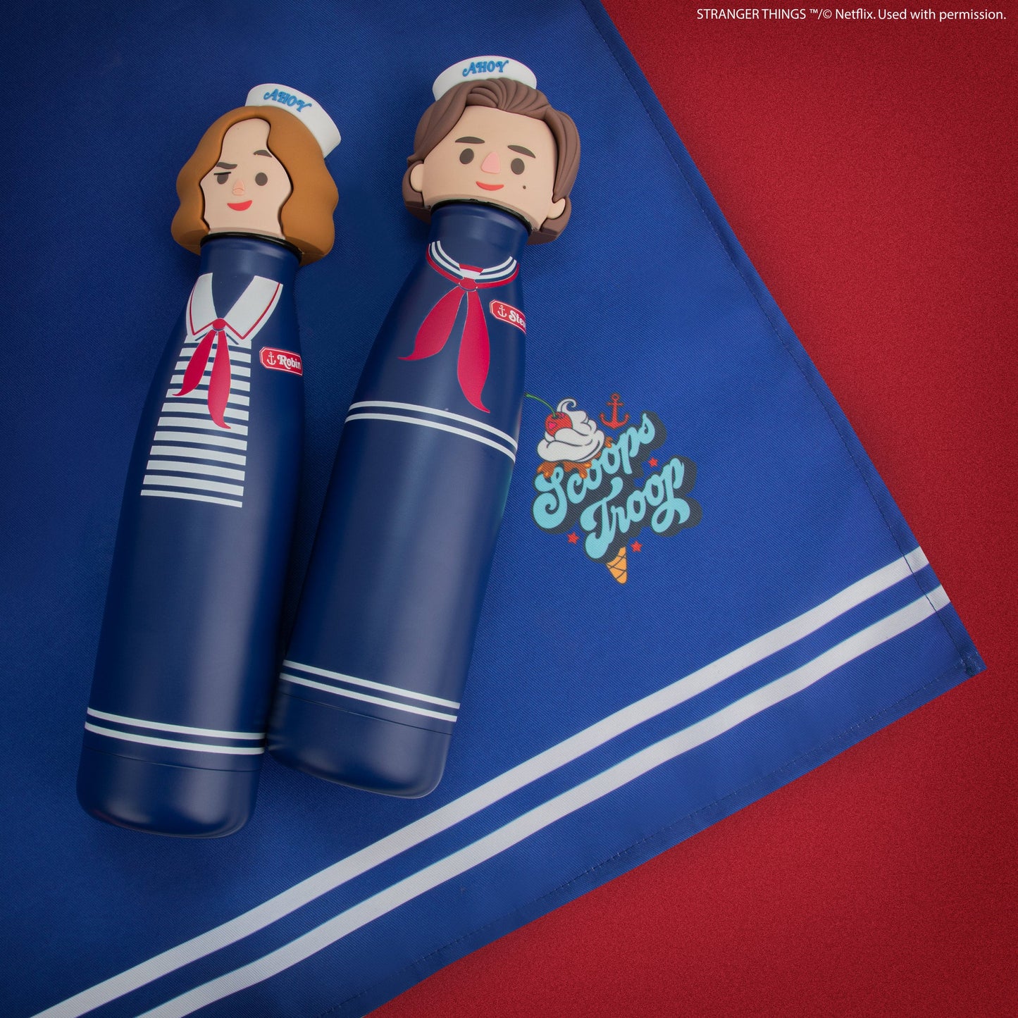 Steve Scoops Ahoy Insulated Sculpted Water Bottle