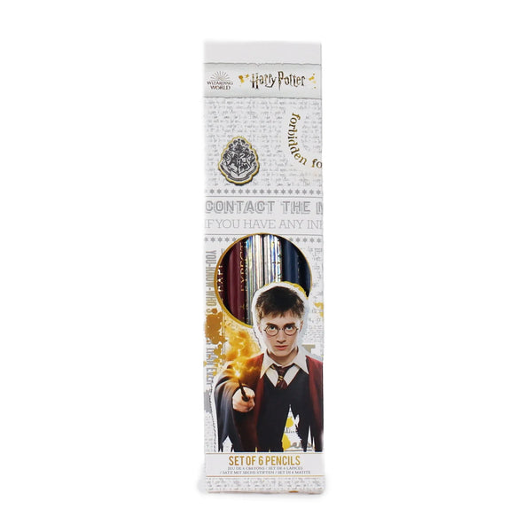 Set of 6 Harry Potter Grey Pencils - Spells 