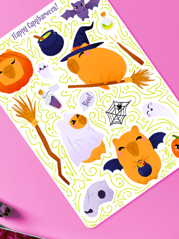 Happy Capybarween ! | Stickersheet — vue 2